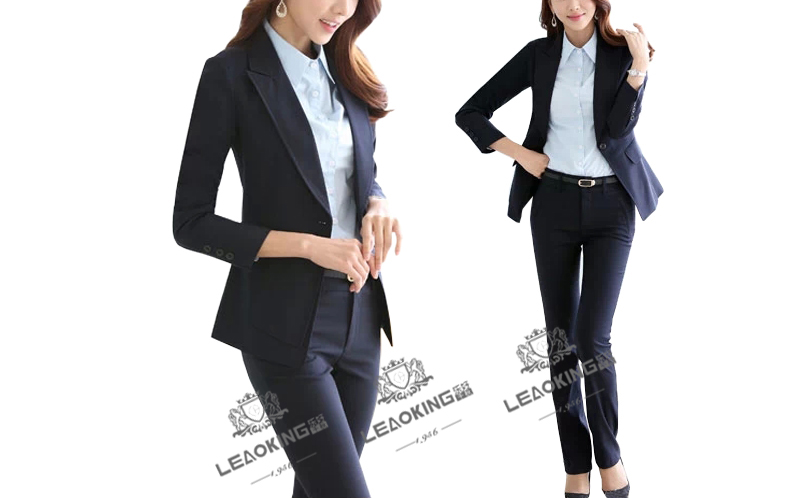 一粒扣女职业装