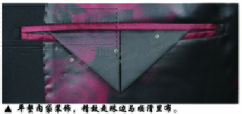 时尚款黑色西服定做