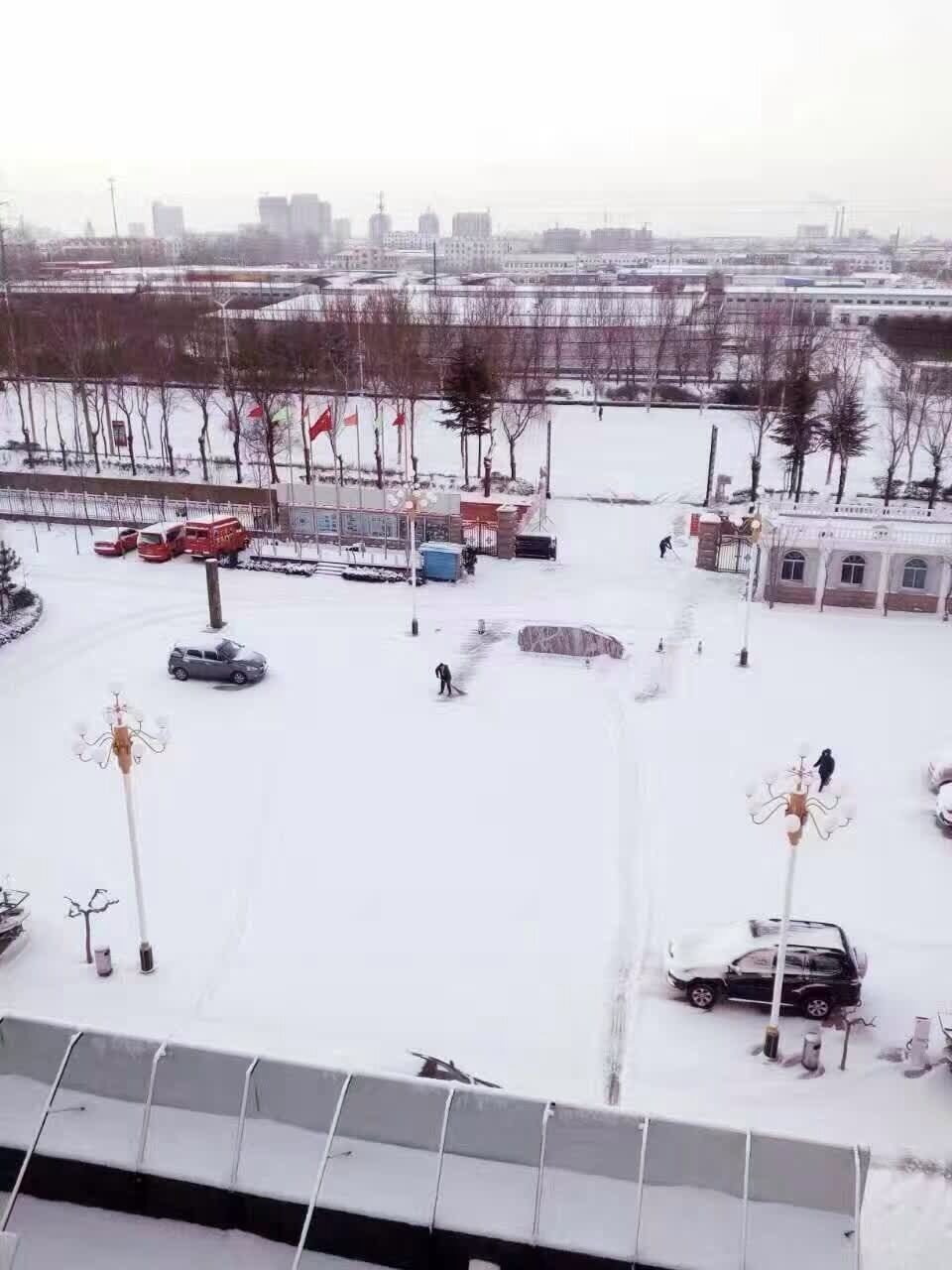 瑞雪兆丰年之早晨7点的乐好工业园