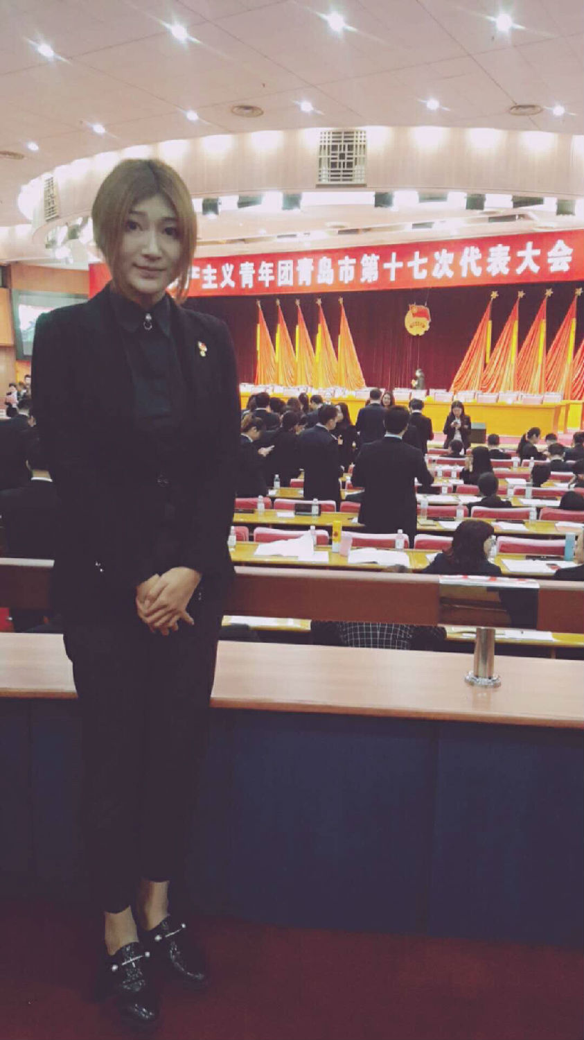 中国共产主义青年团青岛市第十七次代表大会青岛青年团代表崔正千秋女士
